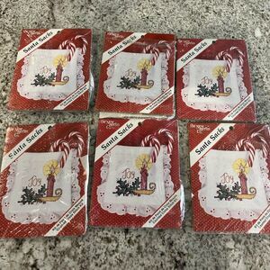 Counted Cross Stitch SANTA SACK KITS (6) Jot Candle New Berlin Co.
